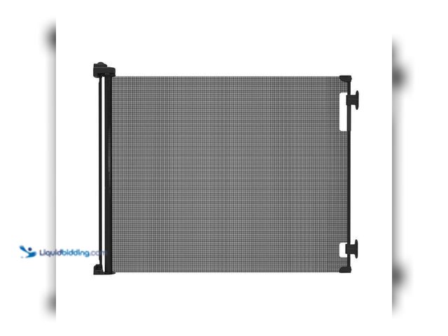 Lot 49-5414855 - 33 in. Tall x 71 in. W Retractable Baby Gate Black Model # 3121. Unused