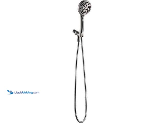Lot 49-3616682 - Glacier Bay Massaging 6-Spray Settings Wall Mounted Handheld Shower Head 1.8 GPM in Brushed Nickel w...
