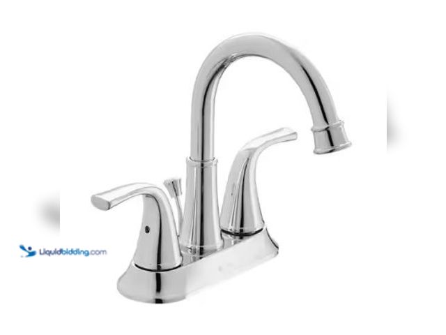 Lot 49-3631069 - Glacier Bay Bettine 4 in. Centerset 2-Handle High-Arc Bathroom Faucet in Chrome, Model # HD67513W-69...