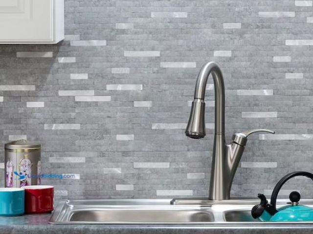 Lot 49-1627311 - Approx (12) sq/ft of Aspect Collage 11.75 in. x 12 in. Metal and Composite Peel and Stick Backsplash...