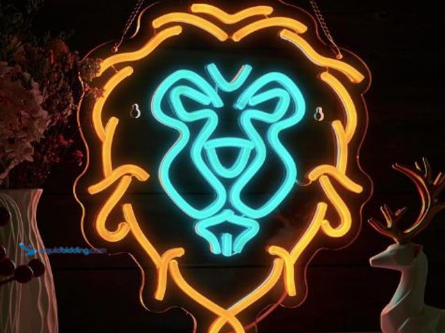 Lot 49-5436289 - Lion Neon Sign The Alliance LED lignt for Wall Decor Kids room Bedroom Teens room Game room decor (Y...