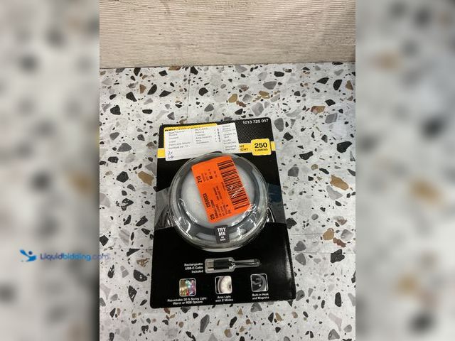 Lot 49-5489017 - QTY 2 - YMMV Defiant 250-Lumens 2-in 1 Multi-functional Rechargeable Utility light. New