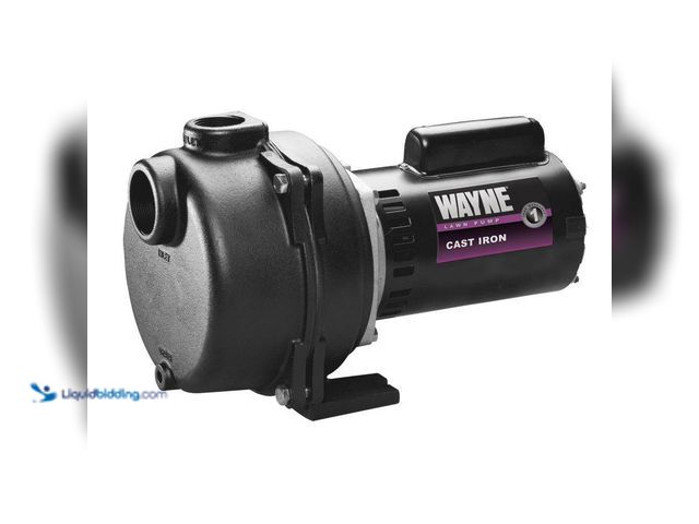 Lot 49-5552607 - Wayne
1-1/2 HP Cast Iron Quick-Prime Lawn-Sprinkler Pump. Model # WLS150. Used and unable to test. ...