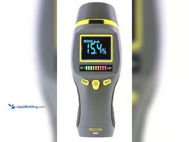 Lot 49-3530409 - General Tools
Combo Pin and Pinless Moisture Meter for Water Damage and Mold Prevention Internet # ...