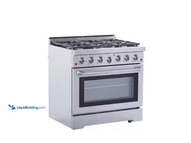 Lot 49-5514594 - NXR
36 in. 6-Burners Gas Range in Stainless Steel with Convection Oven Internet # 328355022
Model ...