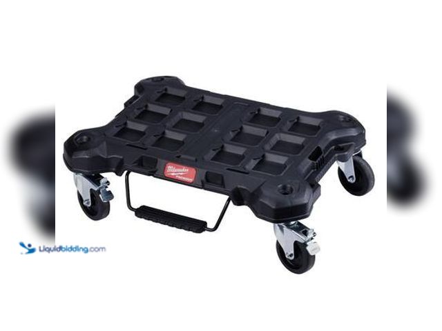 Lot 49-5544671 - Milwaukee PACKOUT Dolly 24 in. x 18 in. Black Multi-Purpose Utility Tool Cart. Model # 48-22-8410. U...