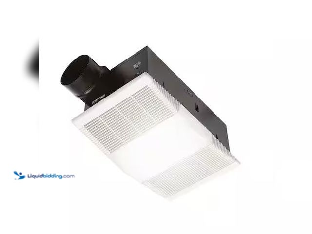 Lot 49-3616497 - Broan-NuTone 80 CFM Ceiling Bathroom Exhaust Fan with Light and 1300-Watt Heater - unused , powers o...