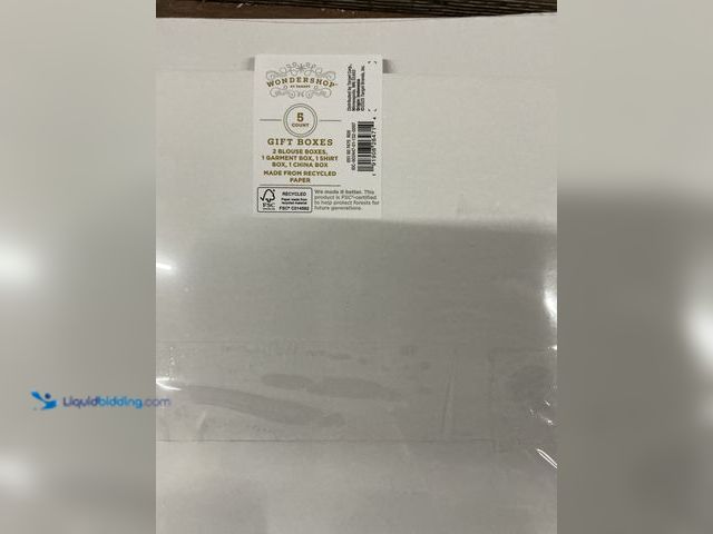 Lot 49-3529158 - 5ct Assorted Christmas Gift Box White - Wondershop™: Variety Pack for Presents New (2packs)