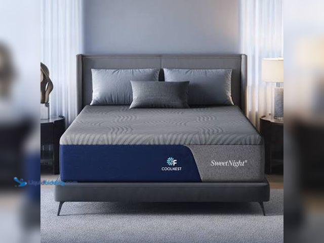 Lot 49-2023214 - Sweetnight CoolNest Queen Mattress, 14 Inch Cooling Memory Foam Mattress Cool Night Sleep, 5-Zone Er...