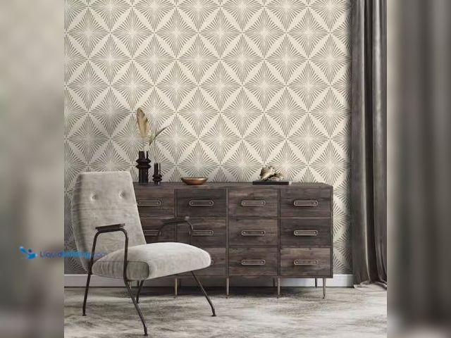 Lot 49-2003646 - Approx. (169) sq. ft. of Fine Décor Denver Neutral Starburst Wallpaper, (56.4 SQ. FT./ 3 ROLLS), Mod...