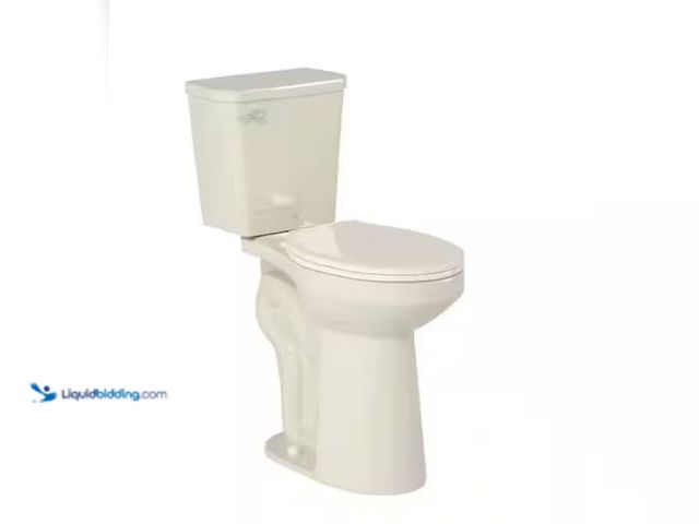 Lot 49-1577513 - Simple Project 21in 2-piece Raised & Elongated Toilet 1.28 GPF Single Flush Tall Toilet for Seniors,...