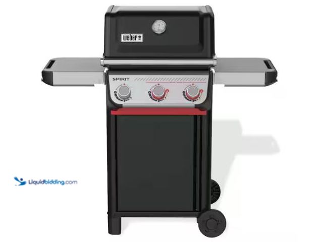 Lot 49-1627017 - Weber Spirit E-325 3-Burner Propane Gas Grill in Black with Powerful Boost Burners Model # 1500789, ...