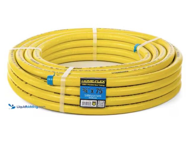 Lot 49-2006349 - HOME-FLEX 3/4 in. CSST x 75 ft. Corrugated Stainless Steel Tubing, Model # 11-00775, Unused.  Ref#PA...