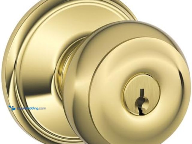 Lot 49-1514859 - Lot of 2 SCHLAGE PB Georgian Entry KNOB Model #B00004YVMP, Unused  Ref#HD0725