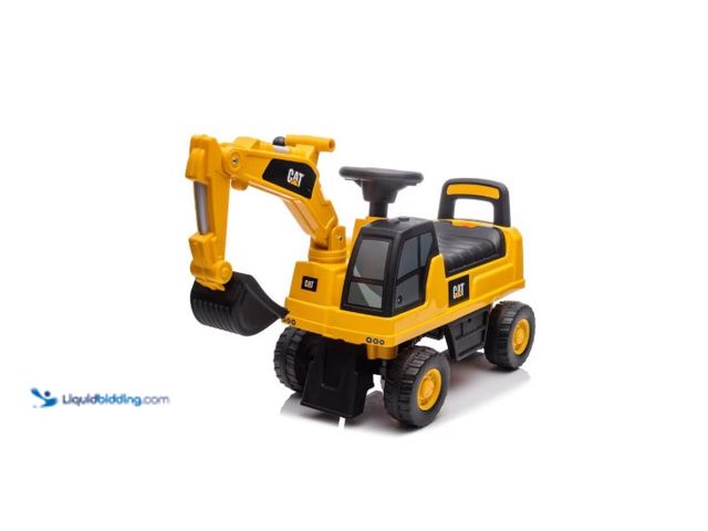 Lot 49-1568598 - Best Ride On Cars Cat Excavator Push Car Foot-To-Floor in Yellow Model #66739079, Unused  Ref#LBREL