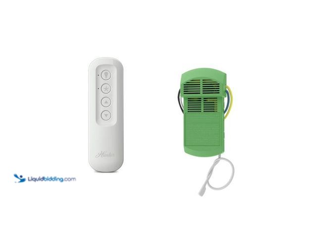 Lot 49-3528600 - Hunter Universal 3 Speed Damp Rated Ceiling Fan Handheld Remote Control White. Model # 99392, item i...