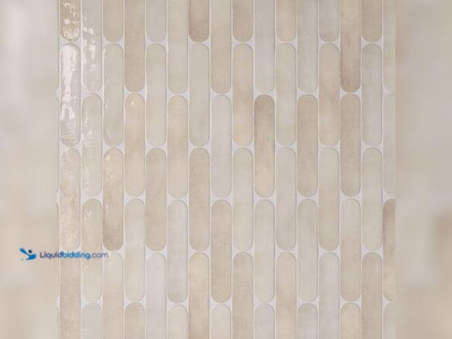 Lot 49-5546277 - qty 6 boxes aprox. 43.26 sq. ft. - Metropolitan Beige 1.97 in. x 9.85 in. Polished Ceramic Subway Wa...