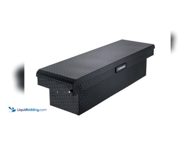 Lot 49-5546332 - Husky Crossbed Truck Tool Box in Aluminum, 71.36 in. Full-Size, in Matte Black Model # 102100-53-01 ...