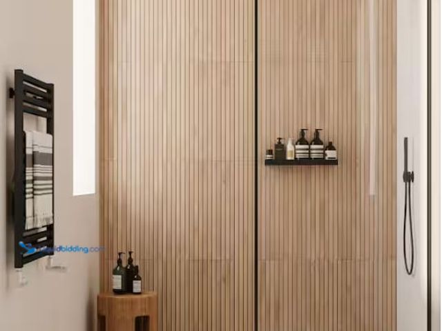 Lot 49-1624495 - Approx (60) sq ft Montgomery Ribbon Maple 24 in. x 48 in. Matte Porcelain Floor and Wall Tile (15.49...