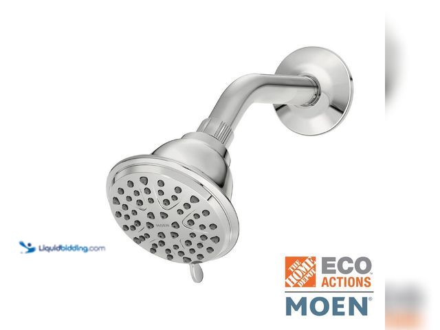 Lot 49-5449622 - MOEN
Attune 8-Spray Patterns 4 in. Single Wall Mount Fixed Shower Head in Chrome (3pack) New