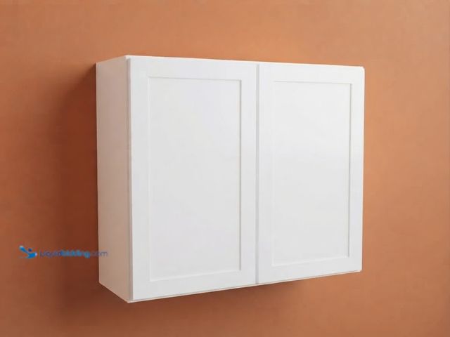 Lot 49-1636768 - Hampton Bay Courtland 36 in. W x 12 in. D x 30 in. H Assembled Shaker Wall Kitchen Cabinet in Polar ...