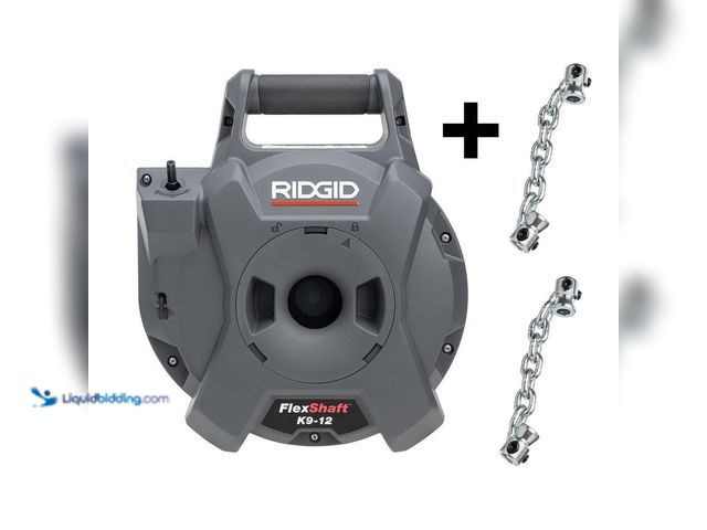 Lot 49-5449151 - RIDGID
K9-12 FlexShaft Wall-to-Wall Drain Cleaner, 1/4 in. x 30 ft. plus 2, Single Smooth Replaceme...