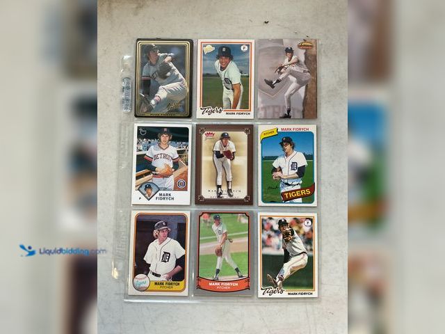 Lot 49-1505573 - COLLECTIBLE AWESOME LOT OF 18 MARK “THE BIRD” FIDRYCH BASEBALL CARDS VARIOUS YEARS AND TYPES. THIS I...