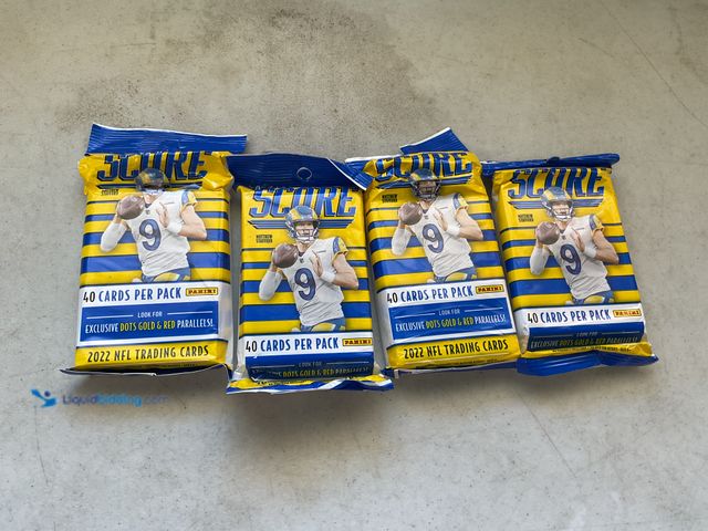 Lot 49-1977815 - Other LOT OF 4 NEW 2022 SCORE NFL FOOTBALL COLLECTIBLE TRADING CARD PACKS ALL SEALED #COINS0723
