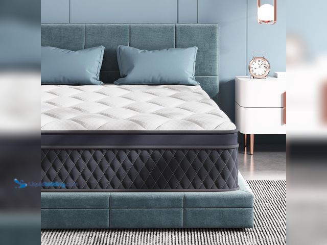 Lot 49-5449240 - Queen Mattress, 12 Inch Hybrid Memory Foam Mattress in a Box, Pressure Relief, Pocket Springs for Mo...