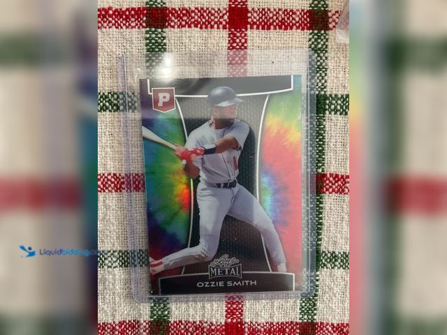 Lot 49-1505900 - COLLECTIBLE AMAZING LEAF METAL OZZIE SMITH 1/1 PRE-PRODUCTION PROOF BASEBALL CARD #COINS1211