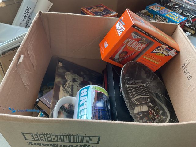 Lot 49-5451693 - Other LARGE BX OF MIXED SPORTS COLLECTIBLES AND MEMORABILIA INCLUDING PICTURES, BOOKS, CARDS, TOYS A...