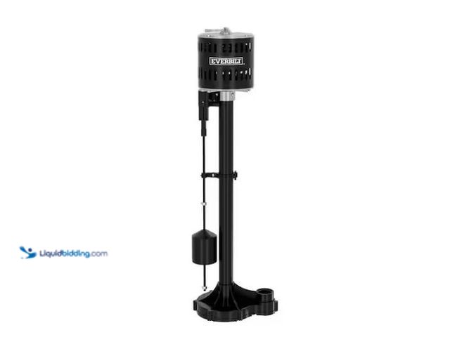 Lot 49-1569447 - Everbilt 1/3 HP Plastic Pedestal Sump Pump, Model # SPL03303, Slightly used.  Ref#HDPA0115