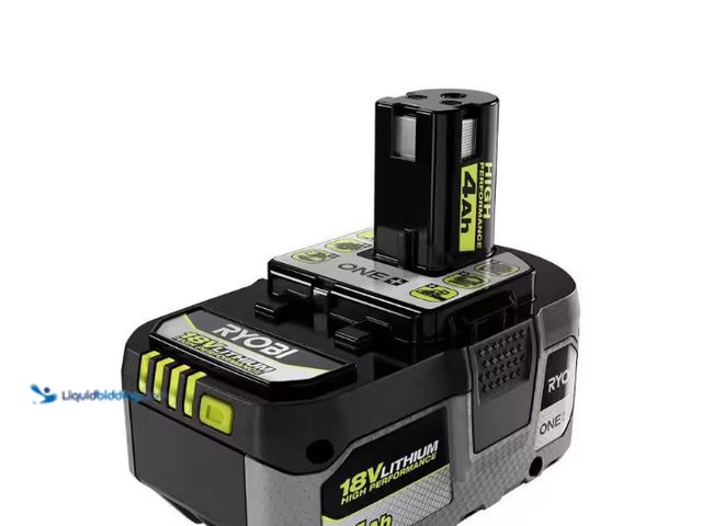 Lot 49-5547895 - RYOBI
ONE+ 18V 4.0 Ah Lithium-Ion HIGH PERFORMANCE Battery. Model # PBP004. New