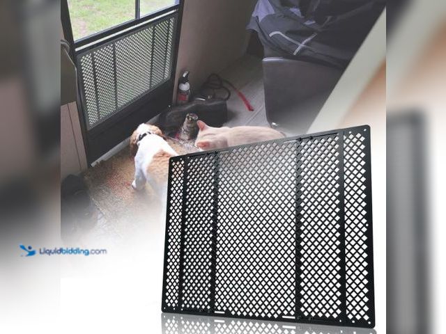 Lot 49-5436126 - RV Screen Door Protector for Dogs, Adjustable RV Screen Door Pet Protector Guard, Black(Patented Des...