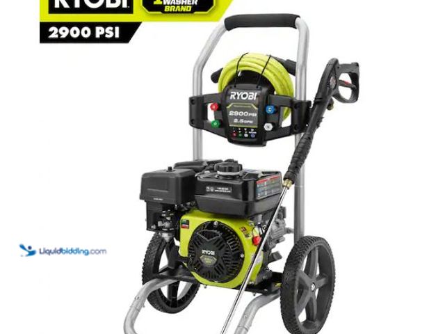 Lot 49-1627547 - RYOBI 2900 PSI 2.5 GPM Cold Water Gas Pressure Washer with 212cc Engine Model # RY802925, Slightly U...