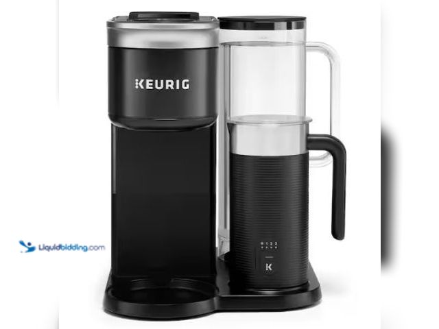 Lot 49-1625881 - Keurig Cafe Smart Single Serve Cup Black Coffee Maker with Frother, Model # 5000365485, Unused, Has ...