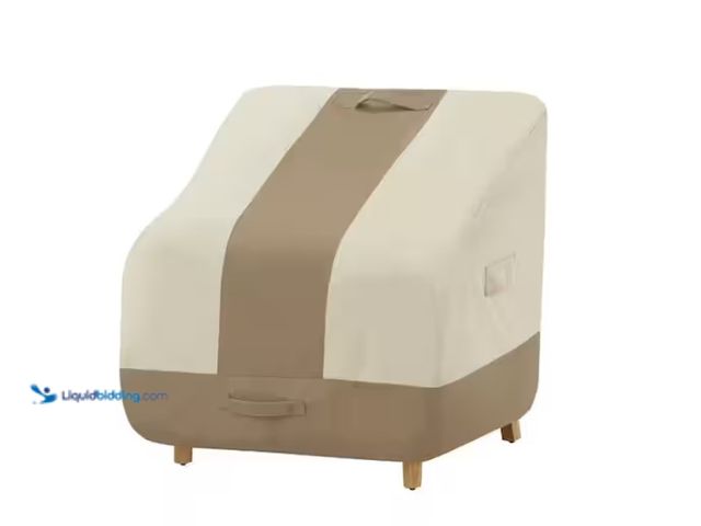 Lot 49-1547668 - Hampton Bay High Back Outdoor Patio Chair Cover, Model # 517938-C, Unused.  Ref#ASB-1024