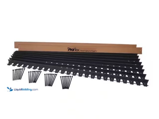 Lot 49-1624634 - ProFlex 48 ft. Paver Edging Project Kit in Black Model # 1260HD-48C, Unused, Has Attachments, Factor...