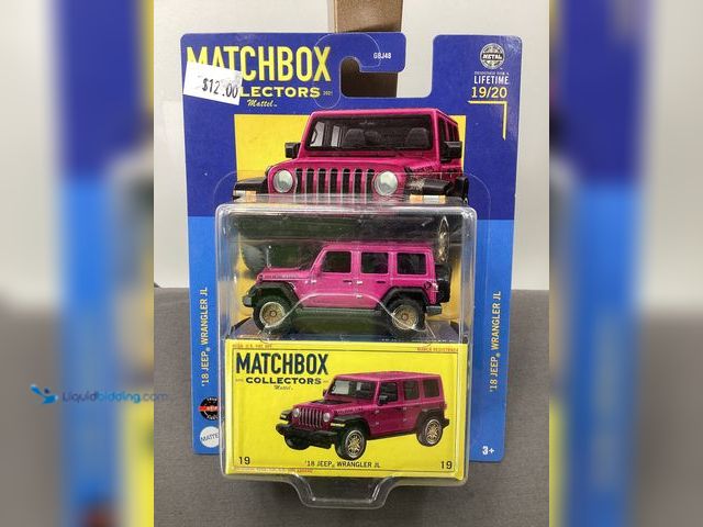 Lot 49-910649 - New Other Matchbox Collectors 2018 Jeep Wrangler JL Die Cast Car- 19/20 in the 2024 Collection Serie...