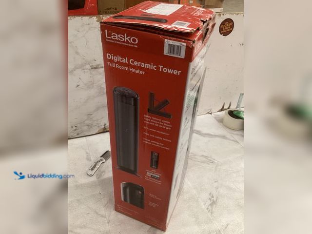 Lot 49-5483494 - Lasko 22" Digital Ceramic Tower Space Heater with Child Lock and Remote. Model: CT22498. Used