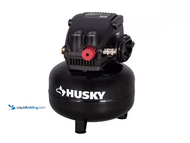 Lot 49-5552964 - Husky
3 Gal. 120 PSI Portable Electric Oil-Free Light Duty Pancake Air Compressor with Fold Down Ha...