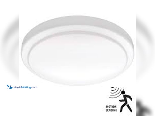 Lot 49-5483667 - Commercial Electric 12 in. Motion Sensing Closet Light LED Flush Mount Ceiling Light 1000 Lumens 400...
