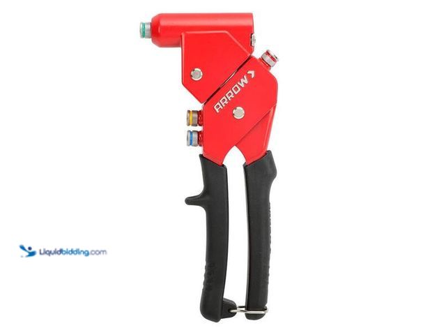 Lot 49-5454136 - Arrow 1-Handed Swivel Riveter Kit.Model # RT187SHK. Item is unused.