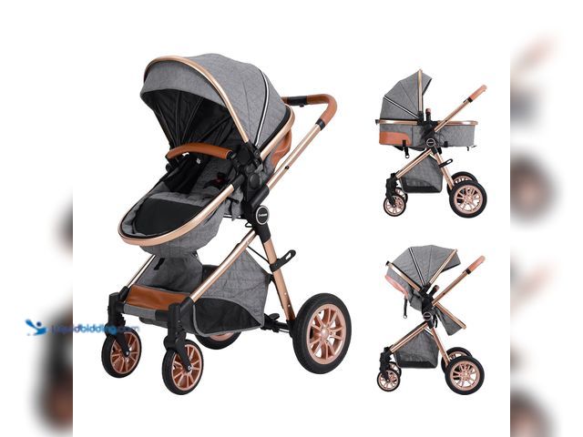 Lot 49-3565469 - Cochildor DuraFlex 2-in-1 Baby Stroller, Foldable Travel Stroller for Newborn to Toddler, Convertibl...