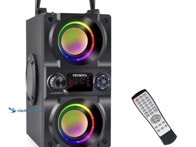 Lot 49-1810615 - Portable speaker    Brand: TENMIYA
Bluetooth Speaker, 40W (60W Peak) Portable Wireless Speaker with ...