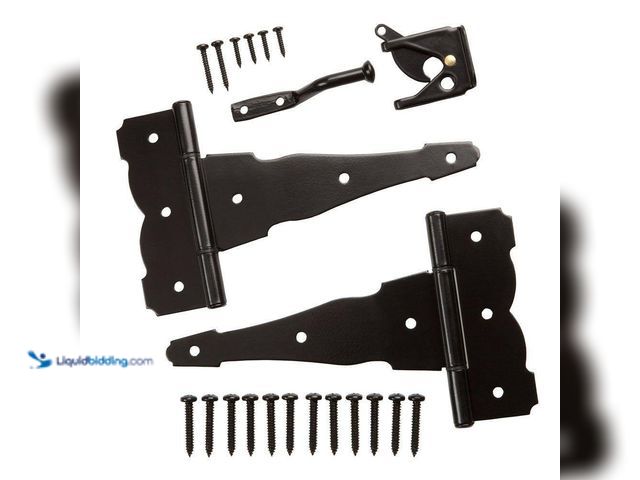 Lot 49-5435992 - Everbilt
Black Decorative Gate Hinge and Latch Set (2pack) (attachments and hardware included) Unus...