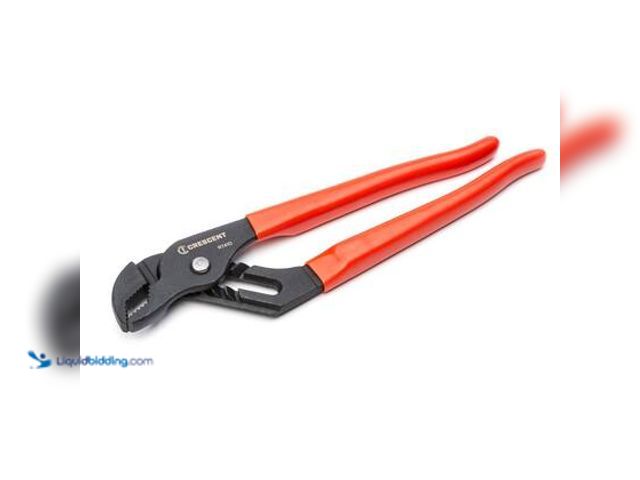 Lot 49-5544354 - Crescent 12 in. V- Jaw Black Oxide Tongue and Groove Pliers with Dipped Grips. Model # RT412CVN-05. ...