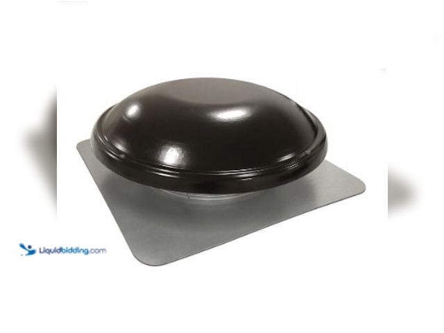 Lot 49-5552440 - 1250 Cfm Black Power Roof Mount Attic Fan With Thermostat Control And Heavy-duty Screen. Model #ERV5...