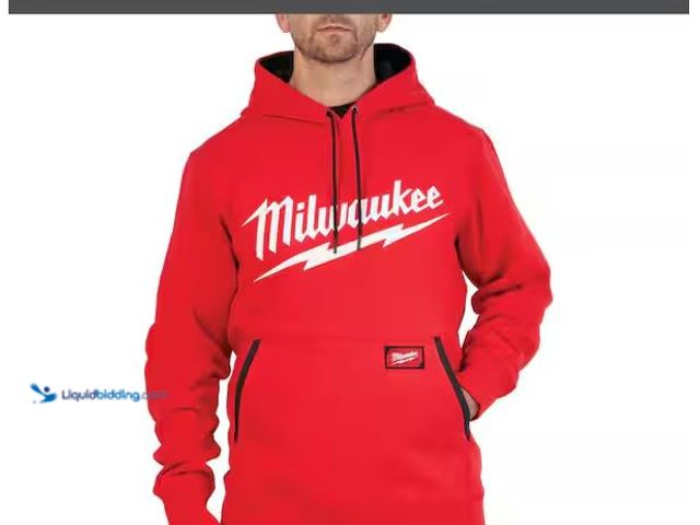 Lot 49-1568668 - Milwaukee Men's X-Large Red Midweight Long-Sleeve Pullover Hoodie Model # 352R-XL, Unused  Ref#SBS01...