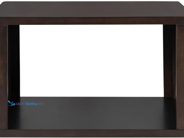 Lot 49-5460928 - Square Coffee Table for Living Room in Natural Farmhouse Coffee Table with Storage,2-Tier Center Tab...